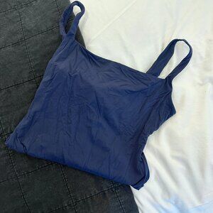 Skims Fits Everybody Square Neck Bodysuit NAVY M